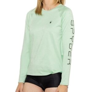 NWOT!! SPYDER, Mint, Lightweight, Long Sleeve Active Top. Size M